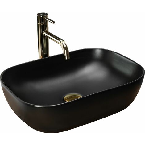 Countertop Basin REA Belinda Black Mat