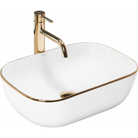 Countertop Basin REA Belinda Gold Edge