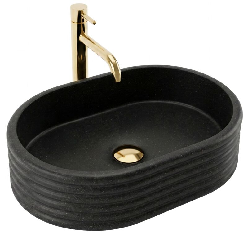 Countertop Washbasin Rea Nicoletta Black