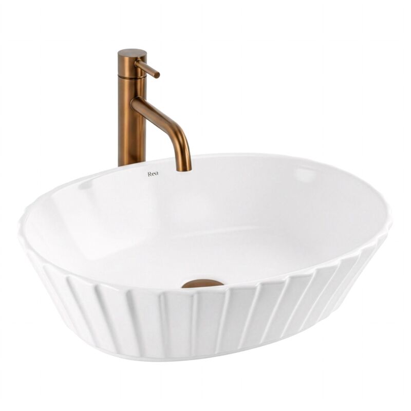 Countertop Washbasin Rea Samanta White