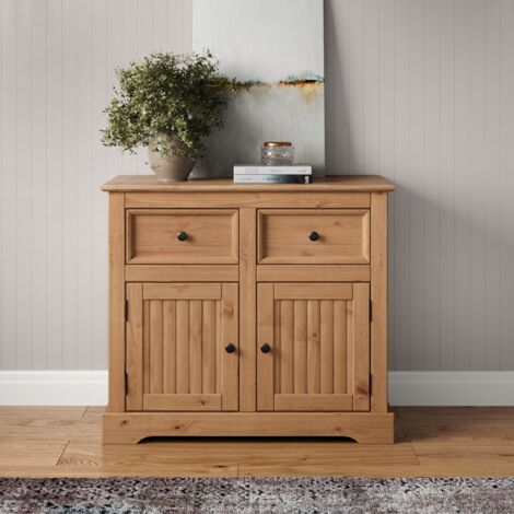 Country Antique 2 Door 2 Drawer Sideboard