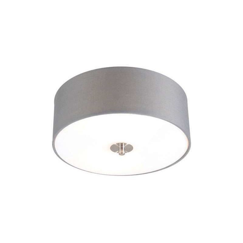Country ceiling lamp gray 30 cm - Drum