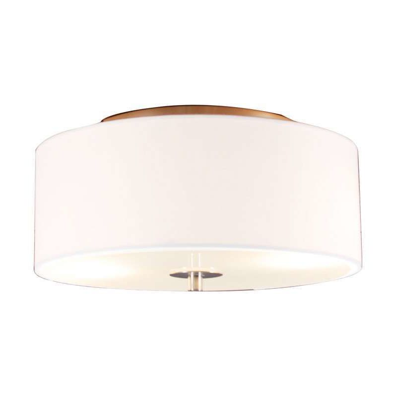 Country Style Ceiling Light White 30 cm - Drum