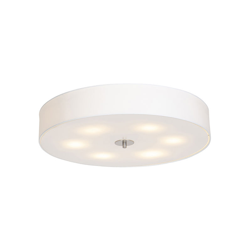 Country Ceiling Lamp 70cm White - Drum
