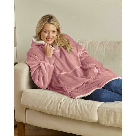 Eskimo oversized best sale sherpa hoodie blanket