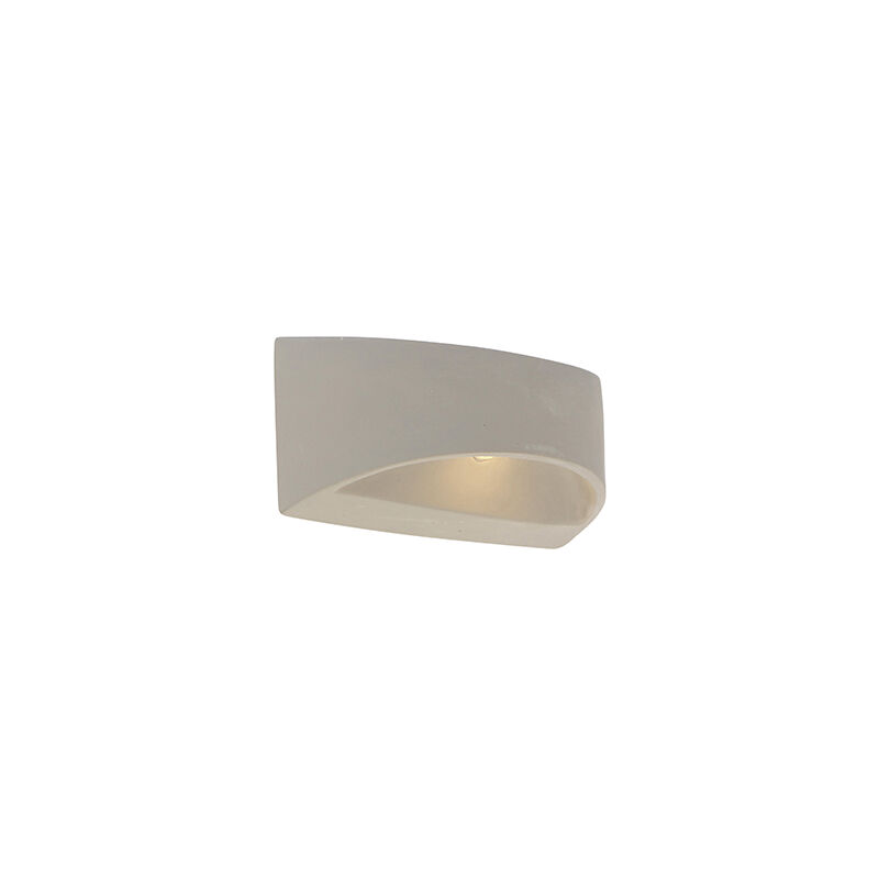 Country Half Round Wall Lamp Concrete Grey - Adelaide