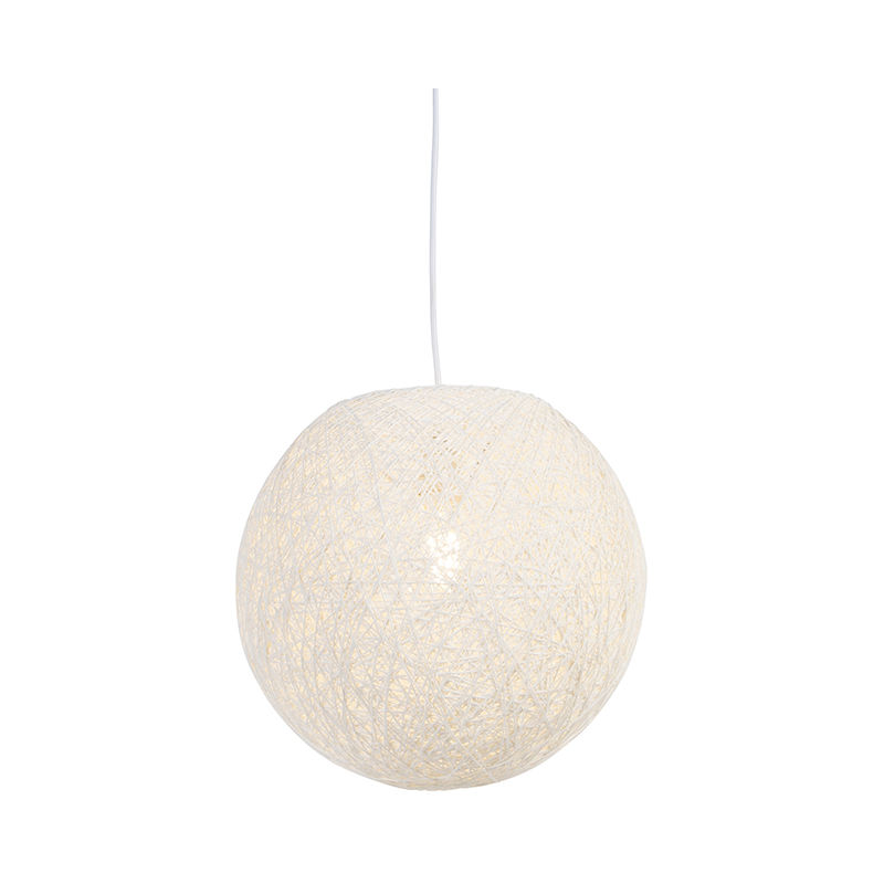 Rustic Pendant Light White 35 cm - Corda