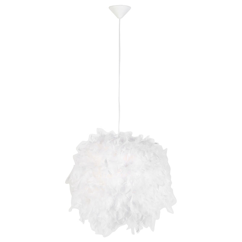 Country hanging lamp white - Feather