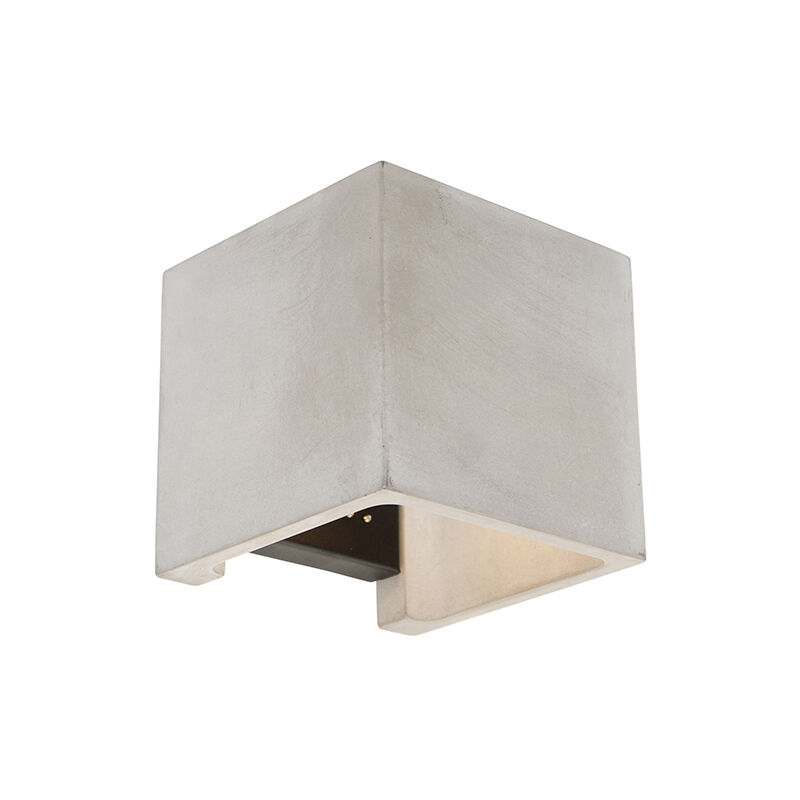Rustic Square Wall Light Concrete - Alban