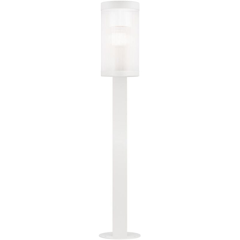 PoteletSSL coupar Aluminium Blanc, H.80 - IP54 - E27 / Nordlux Extérieur