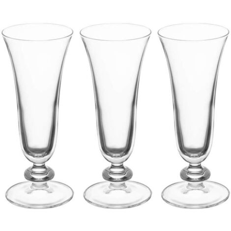 COUPE A CHAMPAGNE Pasabahce 1613392 Verre Sophia Flute 18 CL (Lot de 3), Transparent, 18cl204