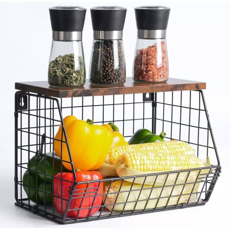 Coupe à fruits pour plan de travail de cuisine, panier en fil de fer suspendu