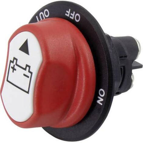 Interrupteur de batterie de voiture A236B 50 V/DC 50 A – Connexion bornes à vis – Pour applications automobiles – 1 x Off/On – SCI
