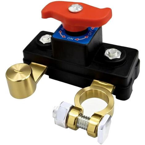 Coupe Batterie Voiture, Coupe Circuit Batterie 12v, Cuivre Pur pour Voiture, Camion, Bateau, Camping-car