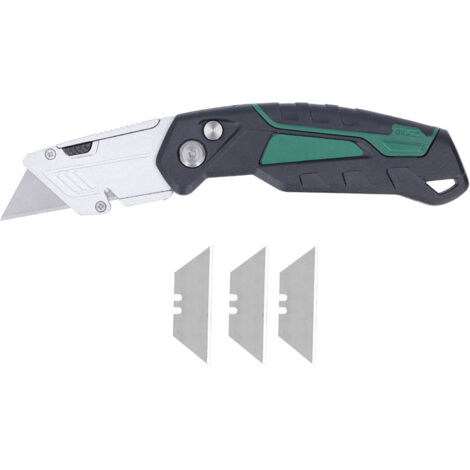 Coupe-boîte pliable, manche en plastique en acier de haute dureté, couteau utilitaire pliable Portable pour le papier