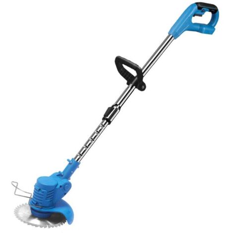 Coupe-bordure à batterie Tondeuse 21V lithium 5 lames plastique 2 métal bleu