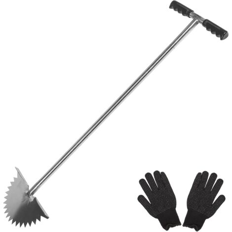 Coupe-Bordure Manuel à Dents de Scie, Outil de Jardin à Poignée Longue, Bordureuse Demi-Lune Légère pour Pelouse, Allée et Aménagement Paysager, Outil Entretien Pelouse