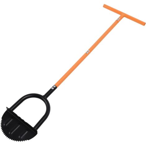 Coupe-Bordure Manuel en Acier au Carbone, Lame à Dents de Scie, Bords Propres des Allées de Jardin, Manche Long pour Une Utilisation Facile