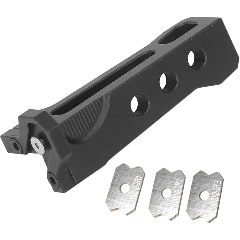 Aougo - Coupe-Bordure, Mini Coupe-Bande De Chant En Alliage D'Aluminium, Rabot à Main Pour Le Travail Du Bois Avec Lames En Acier Au TungstèNe R1 R2