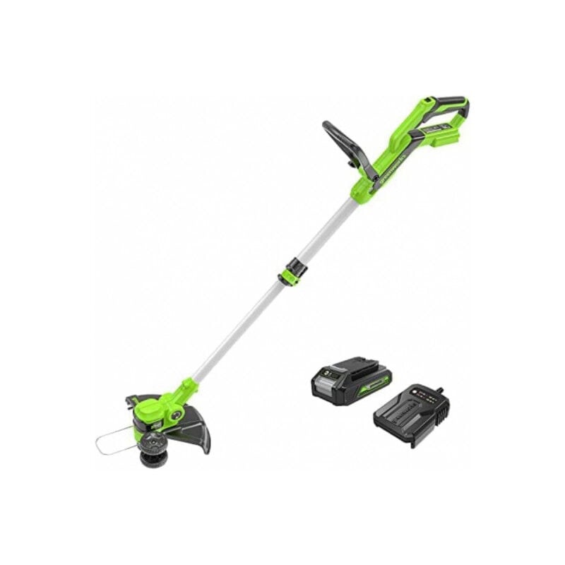 Greenworks - Coupe-bordures sans fil 30cm 24V Batterie 2,0Ah - Chargeur - G24LT30K2