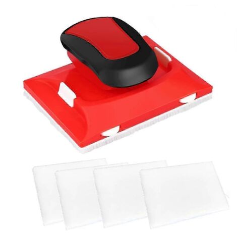 Coupe-bordures à peinture avec 4 tampons de rechange, applicateur de peinture, lavable, pour coins et bords de murs TriRed