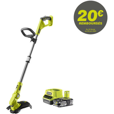 Coupe bordures - dresse bordures RYOBI 18V OnePlus - 1 batterie LithiumPlus 2.5Ah - 1 chargeur rapide - RLT183225F