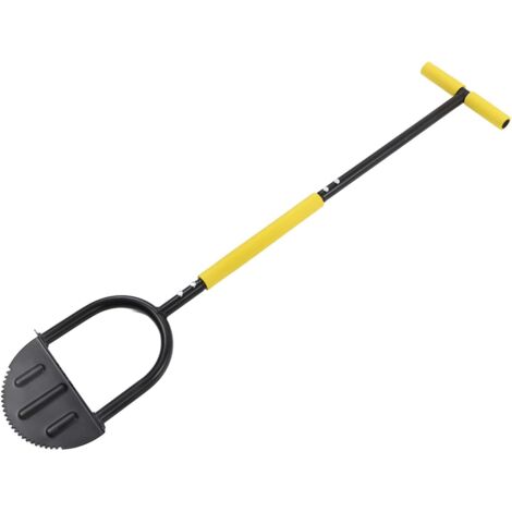 Coupe-Bordures Manuel, Bordure à étages sans Fil, 95 cm Bordure à Dents de Scie Demi-Lune avec Poignée en T pour Aménagement Paysager, Trottoirs, Jardin, Entretien du Gazon