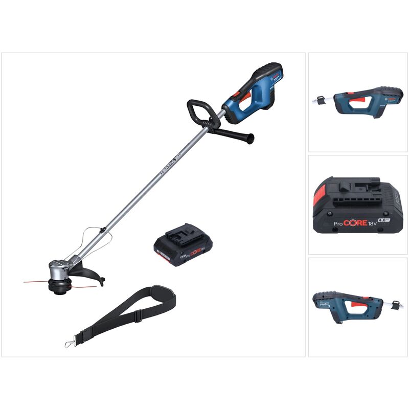 Coupe-bordures sans fil grt 18V-33 Professional Bosch 18 v 330 mm Brushless + 1x batterie ProCORE 4,0 Ah - sans chargeur