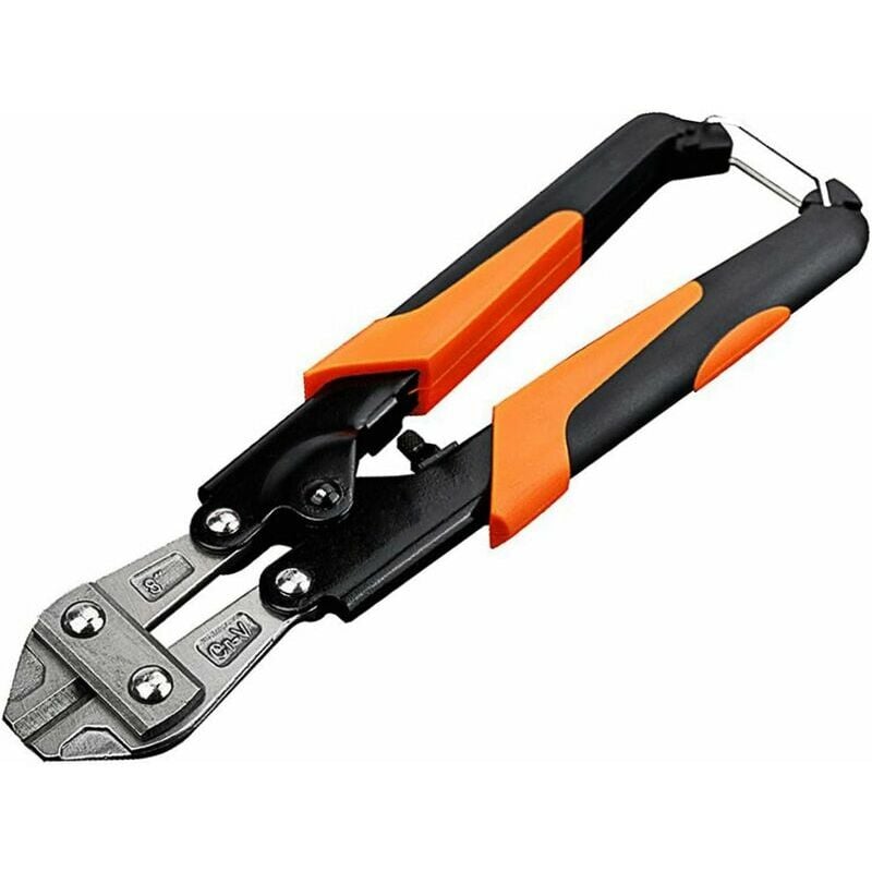 Trimec - Coupe-boulons en acier chrome-vanadium compact avec machoires en caoutchouc renforcés 200 mm 8 pouces