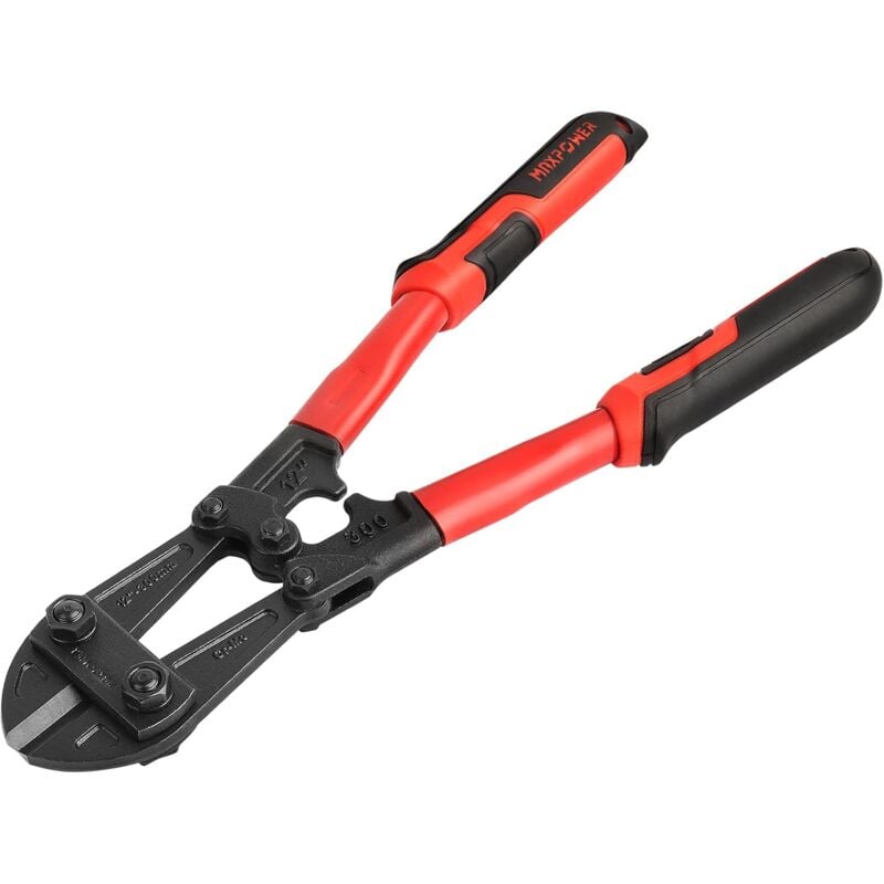 Coupe-boulons 300 mm Capacité de Coupe 4 mm- Coupe Boulon pour Chaînes, Rivets et Plus Encore - 12 Pouces