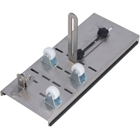 Coupe-bouteille 3 disques avec socle anti-glisse et guide ajustable pour projets DIY