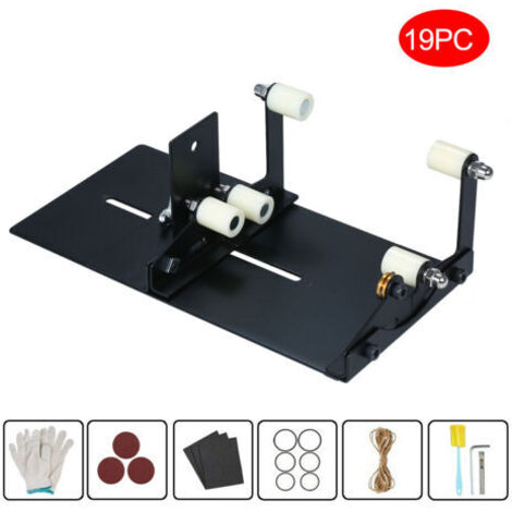 Coupe-bouteille en verre, Version améliorée, Sculptures carrées et rondes, pour Machine à découper, vin, bière, support pour ipad en métal, 19 pièces