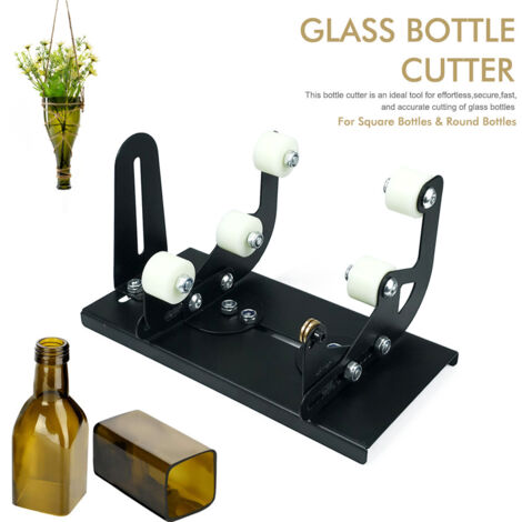 Coupe-Bouteille Universel pour Formes Carrées & Rondes – Kit DIY de Découpe et Ponçage du Verre