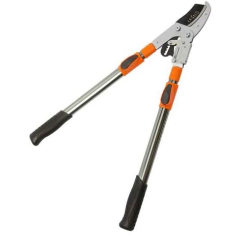 Coupe-branches à crémaillère 45mm – Manche télescopique aluminium 68 à 95cm – Système enclume pour coupe nette – Acier au carbone SK5 – Krisalys