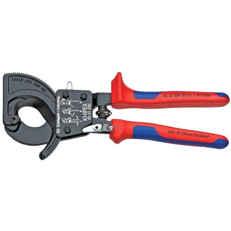 Coupe-câbles à cliquets - KNIPEX