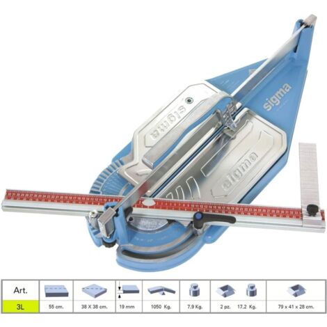 COUPE CARREAUX CARRELAGE SIGMA 3L PROFESSIONEL MANUEL LONGUEUR DE COUPE 55 CM