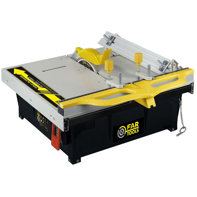 

Fartools - Cortadora de baldosas eléctrica 550W hoja D. 200 mm mesa 485x435 mm - TCS 200