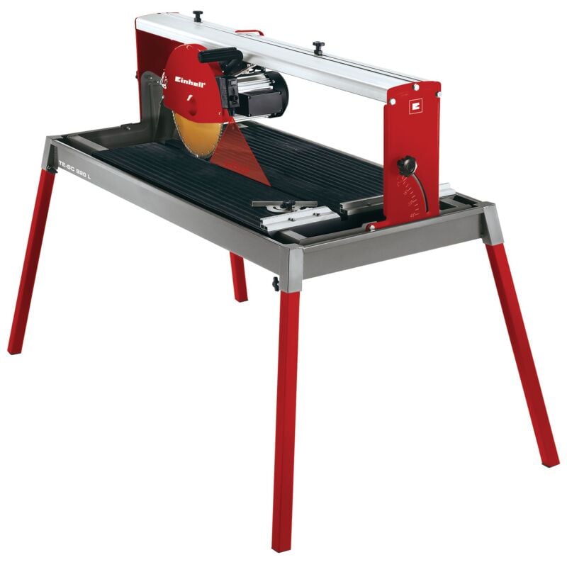 Coupe-carrelage te-sc 920 l (2200 w, Longueur de coupe 920 mm, Interrupteur de sécurité, Butée d'angle réglable,Pieds stables) - Einhell