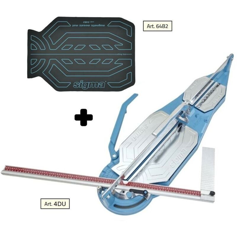 Coupe carrelage Sigma 4du cm 103 gravure traction + tapis pour mosaique 64b2