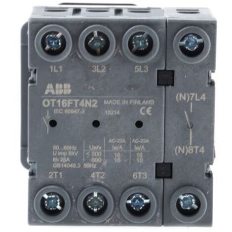 Coupe-circuit ABB, 4 P, 16A, 750V c.a. ( Prix pour 1 )