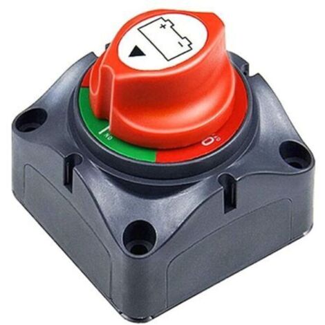 Coupe Circuit de Batterie 12V - 48V Interrupteur Isolateur de Batterie, Interrupteur de Déconnexion de Batterie étanche 275A Commutateur d'Isolateur de Batterie pour Voitures, Bateaux