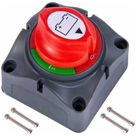 MISSDONG Coupe Circuit de Batterie 12V - 48V Interrupteur Isolateur de Batterie, Interrupteur de Déconnexion de Batterie étanche 275A Commutateur d'Isolateur de Batterie pour Voitures, Bateaux,Véhicules