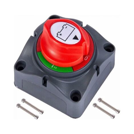 Coupe Circuit de Batterie 12V - 48V Interrupteur Isolateur de Batterie, Interrupteur de Déconnexion de Batterie étanche 275A Commutateur d'Isolateur de Batterie pour Voitures, Bateaux,Véhicules