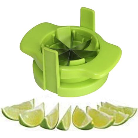 Coupe-citrons et limes, coupe-citrons multifonction en acier inoxydable, coupe-oranges, accessoires de cuisine, vert
