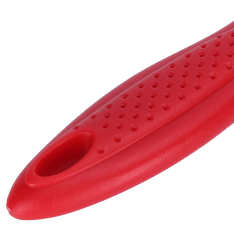 Coupe de Fourchette Apicole 18 Tines en Acier Inoxydable avec Manche Plastique Rouge 19.5cm - Accessoire pour Extraction du Miel
