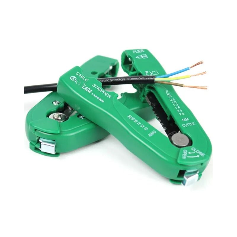 Laoa - Pince à dénuder, dénudeur de cable, Coupe-fil, outil de sertissage, mini outils manuels portables pour 0.8-2.6 mm2, 118×44.3mm