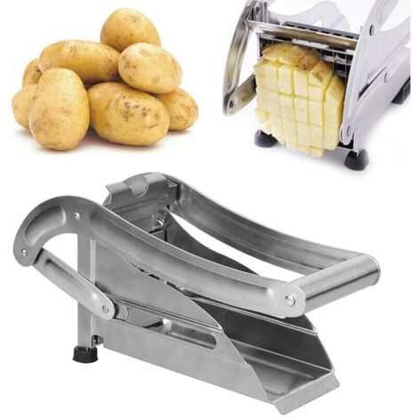 Coupe Frite Professionnel, Technologie Antidérapante, Coupe-Légumes, Accessoires pour Friteuse, Coupe Frites Manuel