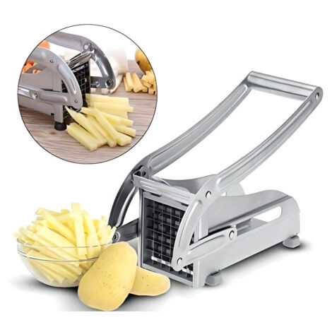 Coupe-frites multifonction en acier inoxydable – Silver