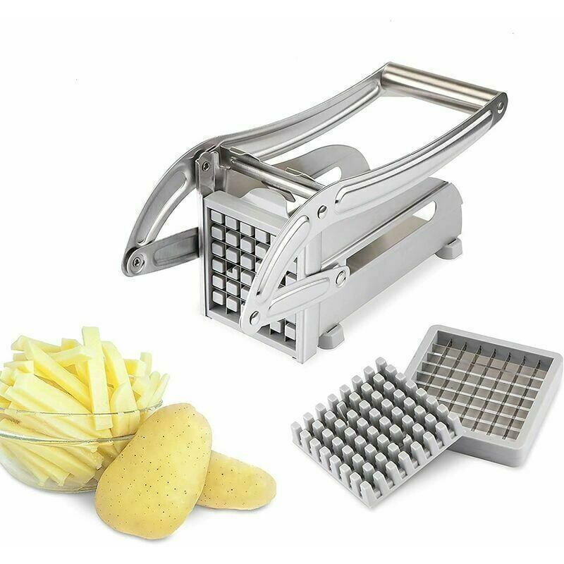 Tigrezy Coupe-frites professionnel en acier inoxydable pour pommes de terre et légumes pour usage domestique et commercial
