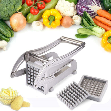 Coupe-frites professionnel en acier inoxydable pour pommes de terre et légumes pour usage domestique et commercial